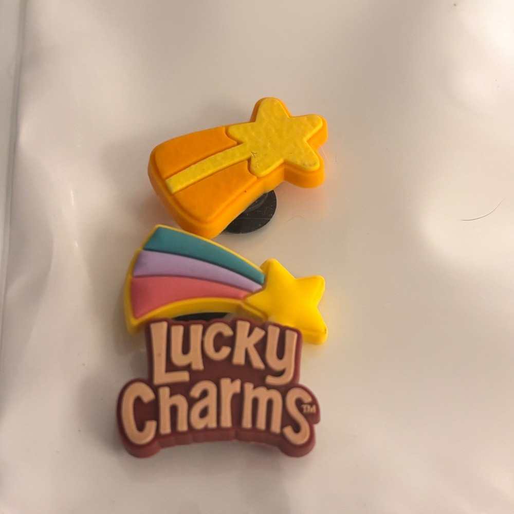 Shoe Jibbitz Charms Shoe Clog Accessories PVC Lucky Charms 2 Shooting Star Logo